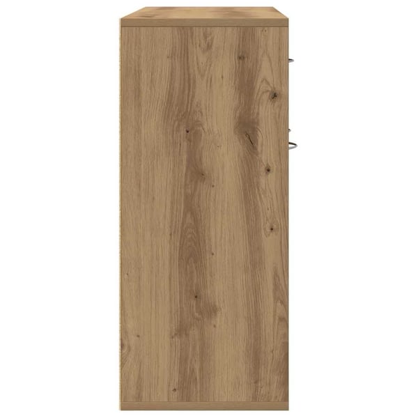 vidaXL Skjenk artisan eik 88x30x70 cm konstruert tre