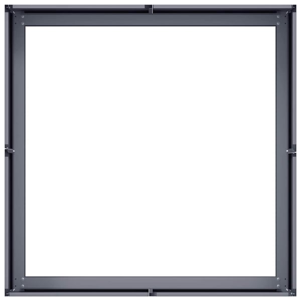 vidaXL Plantekasse antrasitt 80x80x30 cm stål