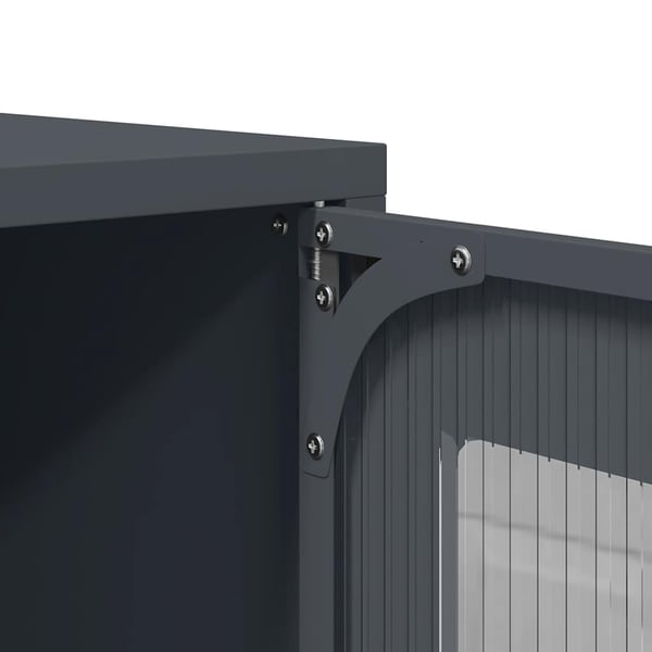 vidaXL TV-benk antrasitt 68x39x60,5 cm stål