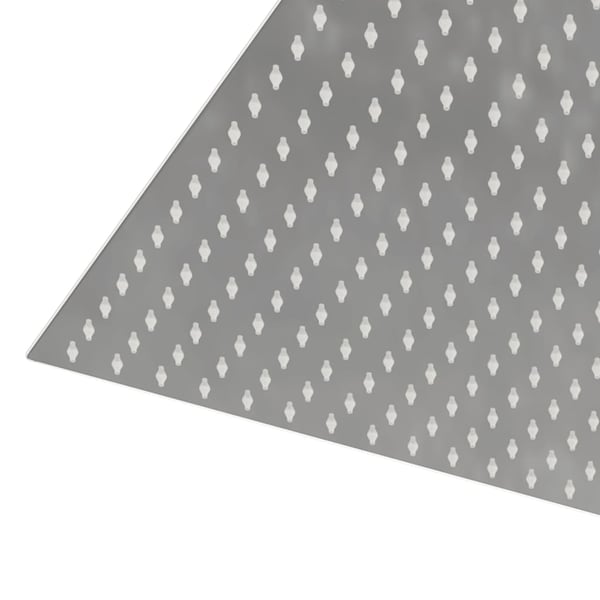 vidaXL Regndusjhode rustfritt stål 304 50x50 cm firkantet