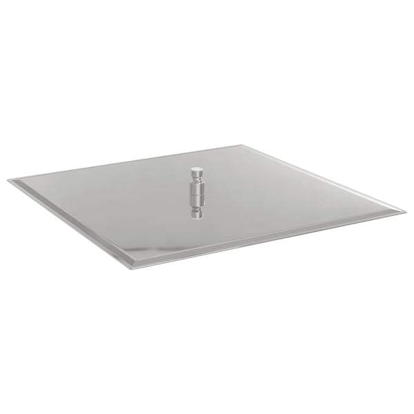 vidaXL Regndusjhode rustfritt stål 304 50x50 cm firkantet