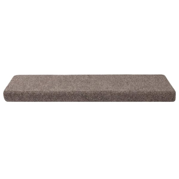 vidaXL Trappematter selvklebende 30 stk 65x21x4 cm beige rektangulær kant