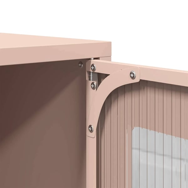 vidaXL TV-benk rosa 68x39x60,5 cm stål