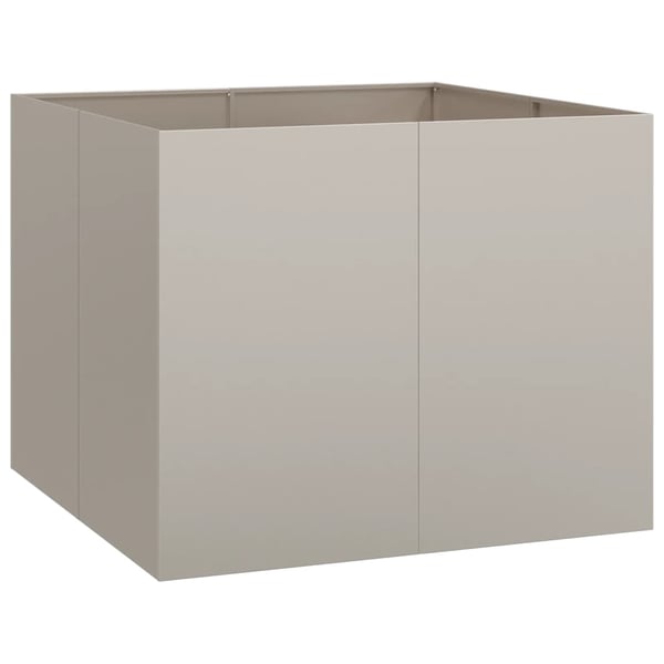 vidaXL Kukkalaatikko ruoste 100x100x80 cm säänkestävä teräs