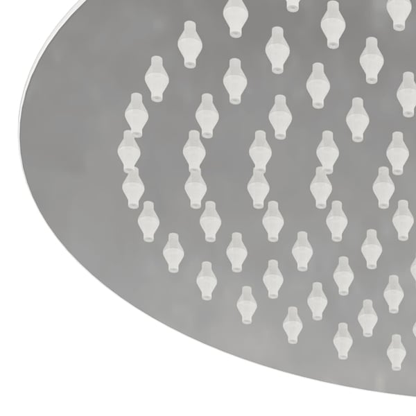 vidaXL regnbrusehoved 25 cm rund rustfrit stål 304