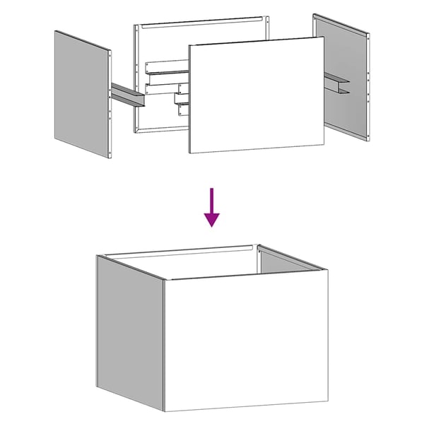 vidaXL Plantekasse antrasitt 40x40x30 cm stål