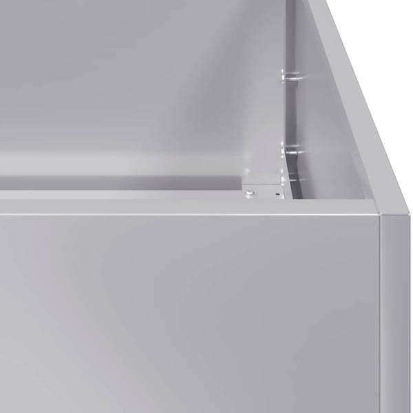 vidaXL Plantekasse 100x100x80 cm galvanisert stål