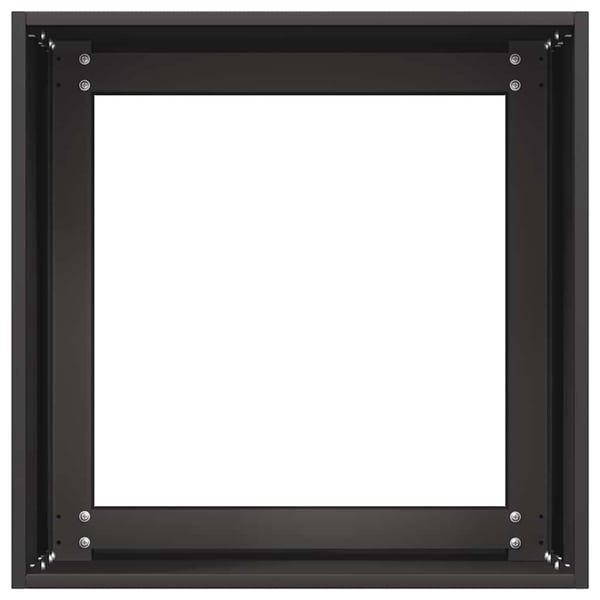 vidaXL plantekasse 40x40x40 cm koldvalset stål sort