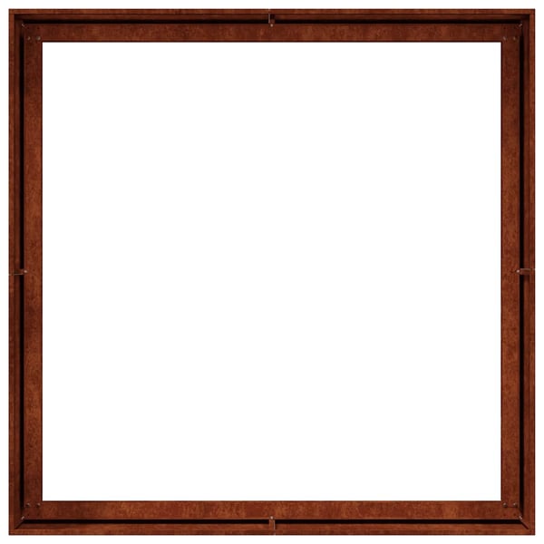 vidaXL Plantekasse rust 100x100x40 cm forvitringsstål