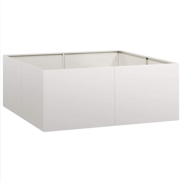 vidaXL Plantekasse 100x100x40 cm rustfritt stål