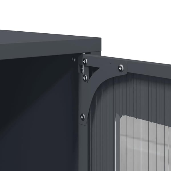 vidaXL TV-benk antrasitt 100,5x39x60,5 cm stål