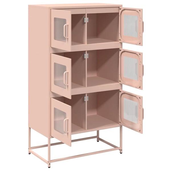 vidaXL Highboard Pinkki 68x39x123 cm Teräs