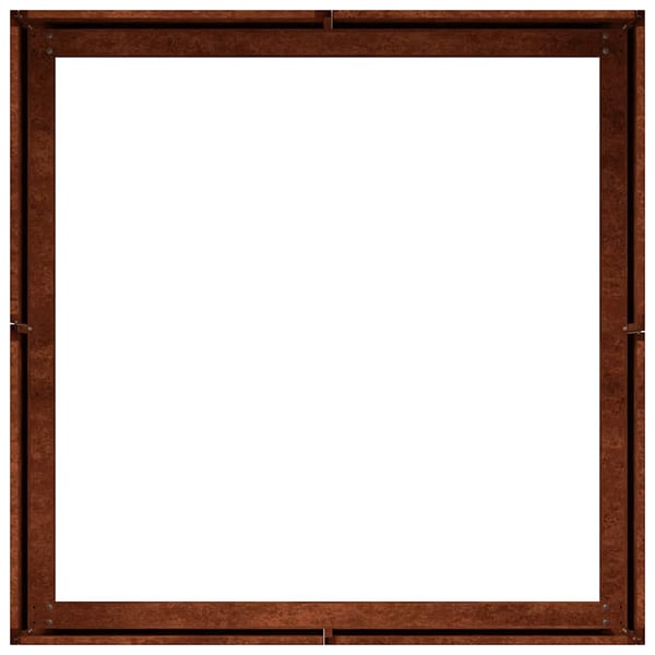 vidaXL Plantekasse rust 80x80x30 cm forvitringsstål