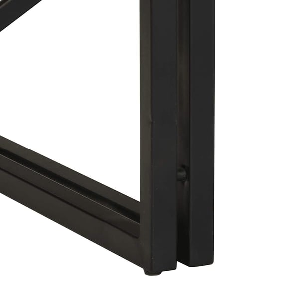 vidaXL sofabord 100x100x35 cm massivt genbrugstræ flerfarvet