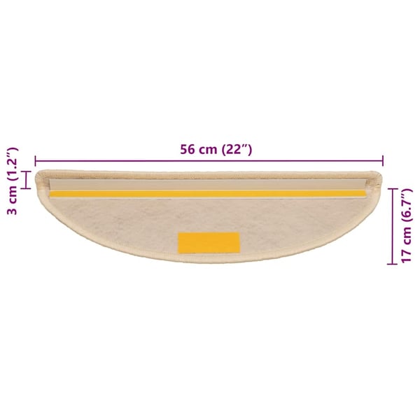 vidaXL Portaiden matot Itsekiinnittyvä Sisal-Look 30 kpl Berber