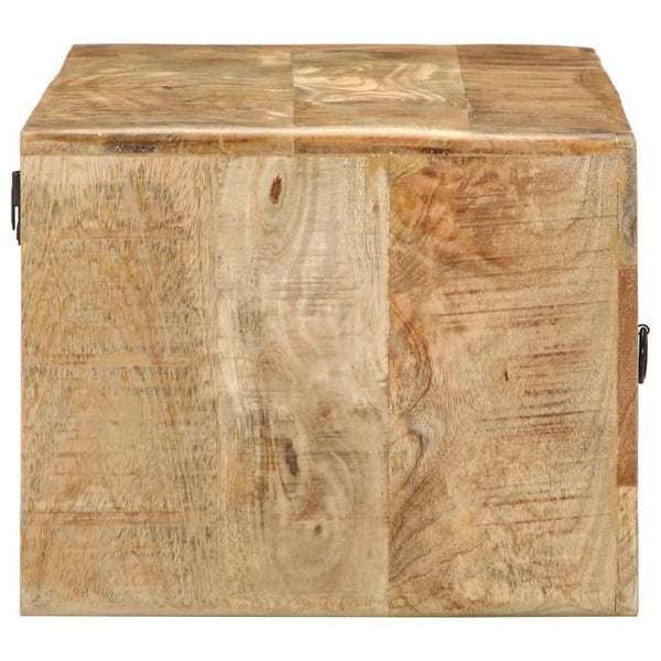 vidaXL Veggmontert TV-benk 100x32x25 cm grovt heltre mangotre