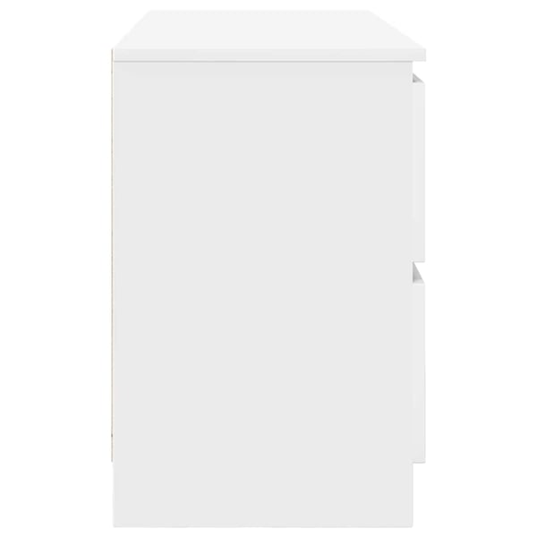 vidaXL TV-benk hvit 100x35x54 cm konstruert tre