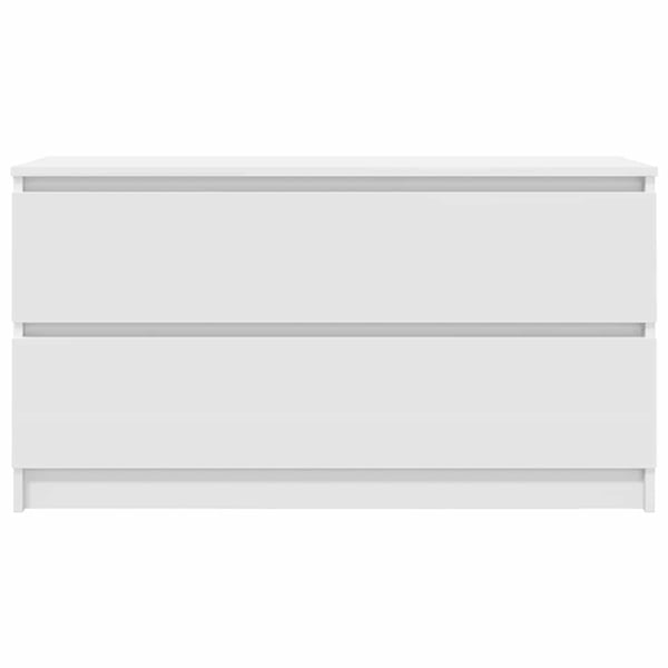 vidaXL TV-benk hvit 100x35x54 cm konstruert tre