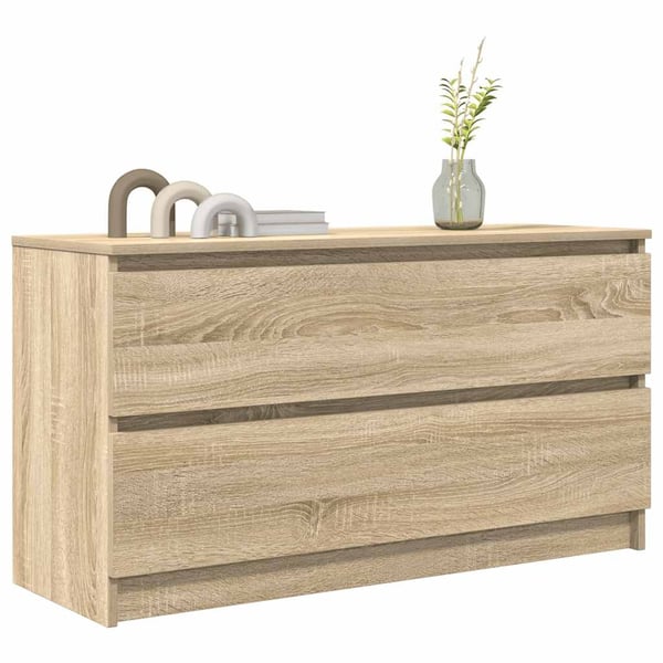 vidaXL TV-benk sonoma eik 100x35x54 cm konstruert tre