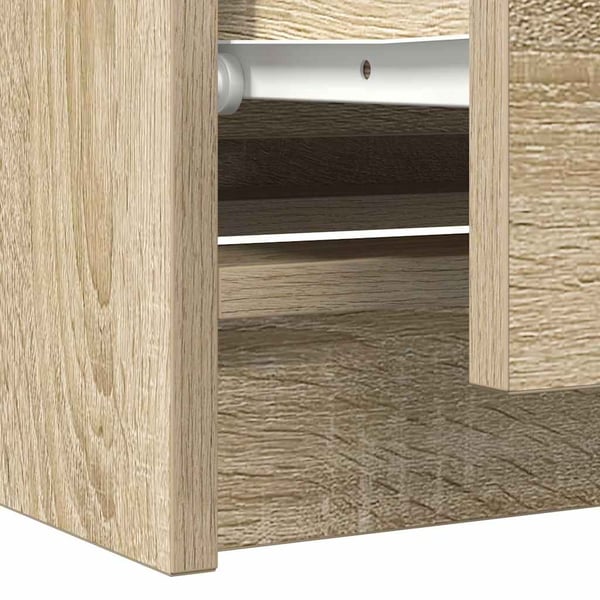 vidaXL TV-benk sonoma eik 100x35x54 cm konstruert tre