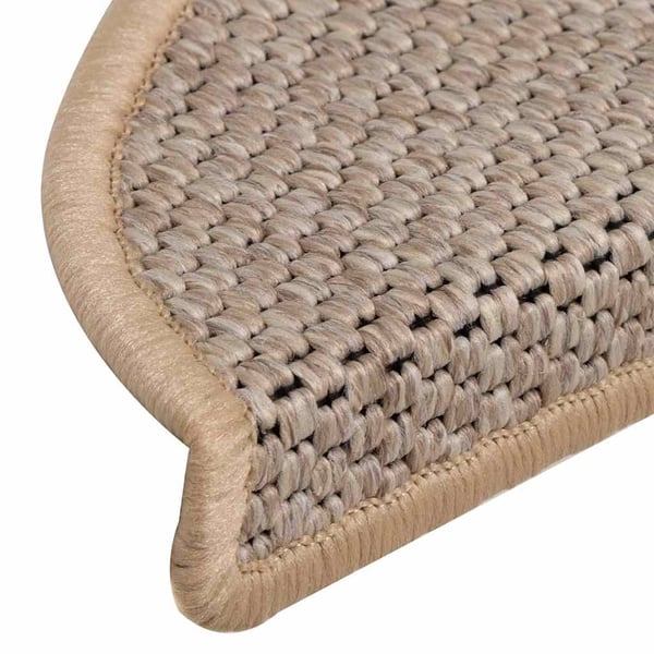 vidaXL selvklæbende trappemåtter 30stk. 56x17x3cm sisal-look lys beige