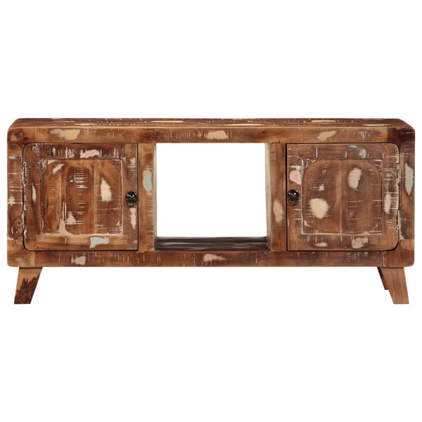 vidaXL TV-benk 105x46x32 cm gjenvunnet heltre