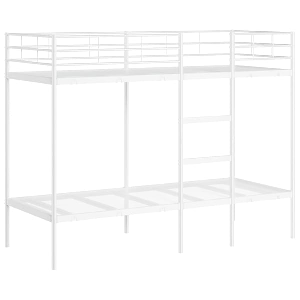 vidaXL køjeseng uden madras 80x200 cm stål hvid