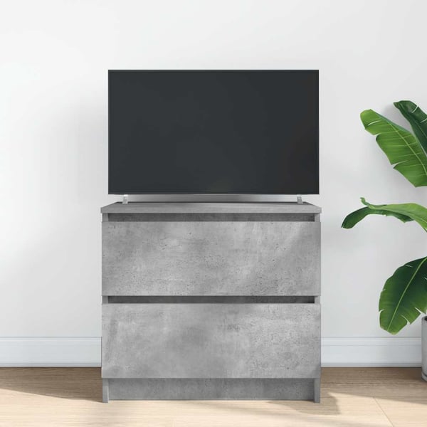 vidaXL TV-benk betonggrå 60x35x54 cm konstruert tre