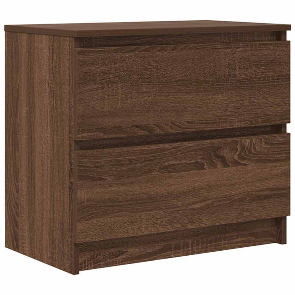 vidaXL TV-benk brun eik 60x35x54 cm konstruert tre