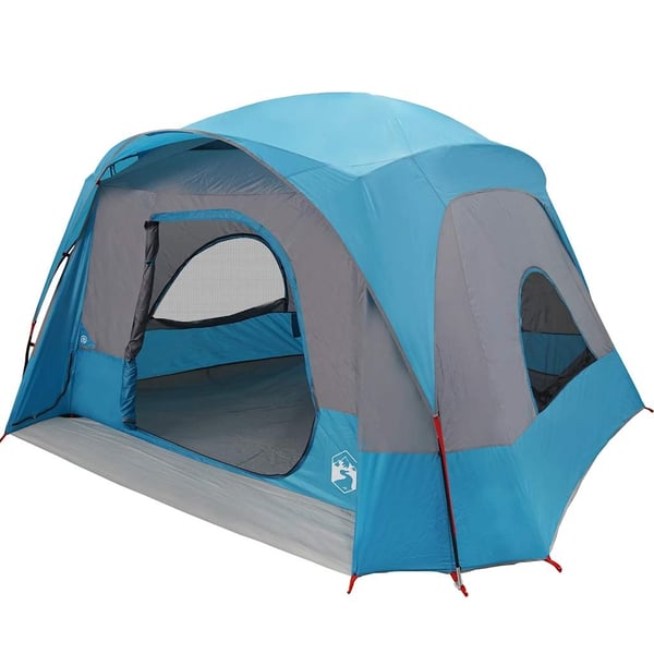 vidaXL Campingtelt 6 personer blå vanntett