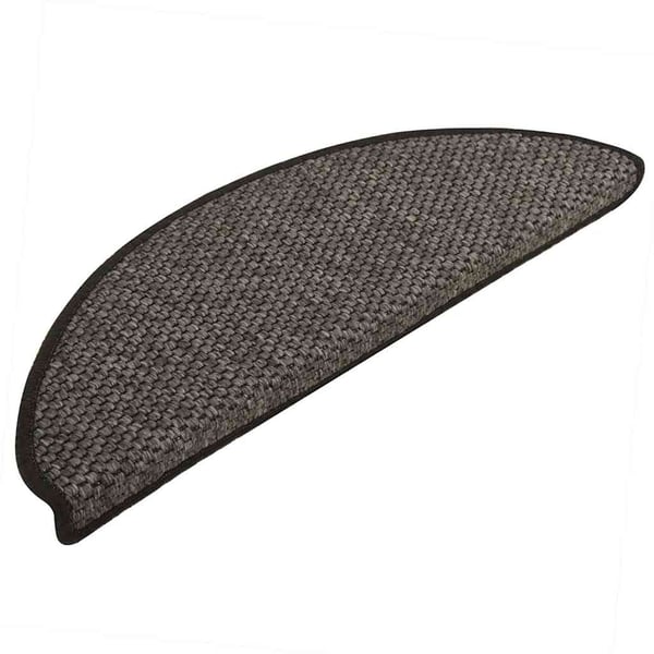vidaXL Selvklebende trappematter sisal 30 stk 65x21x4 cm antrasitt