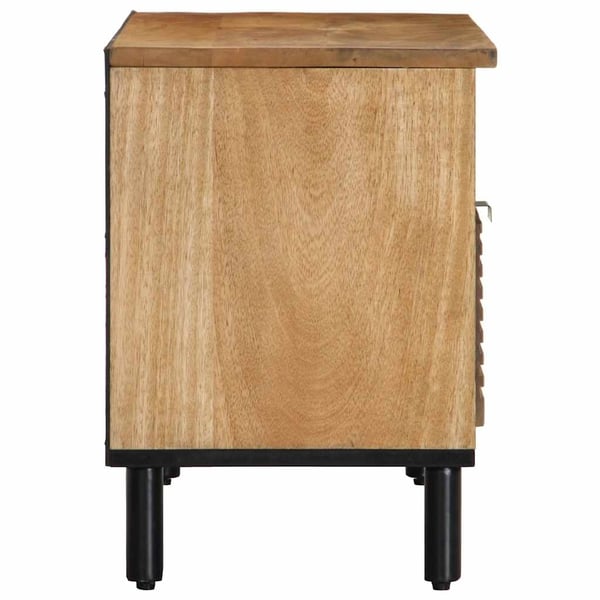 vidaXL TV-benk brun 80x33x46 cm heltre mango