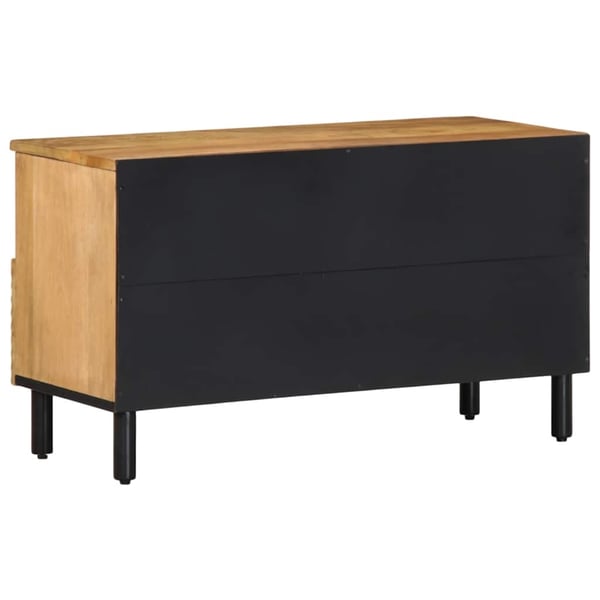 vidaXL TV-benk brun 80x33x46 cm heltre mango