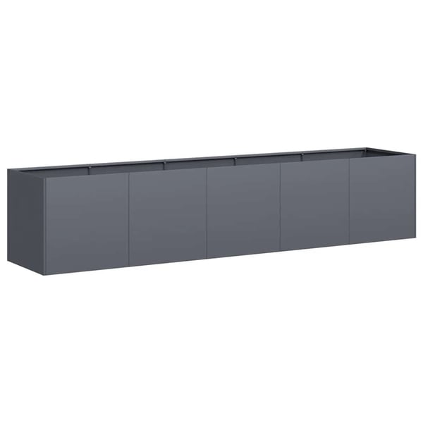 vidaXL plantekasse antracit 200x40x40 cm koldvalset stål