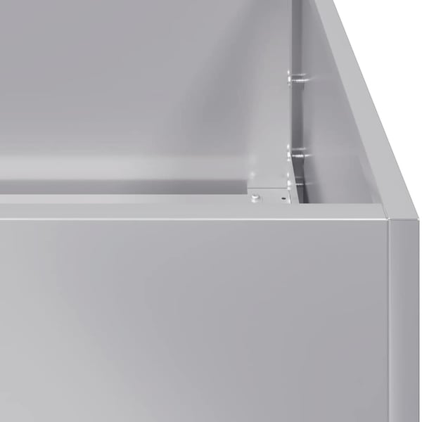 vidaXL Plantekasse 80x80x80 cm galvanisert stål
