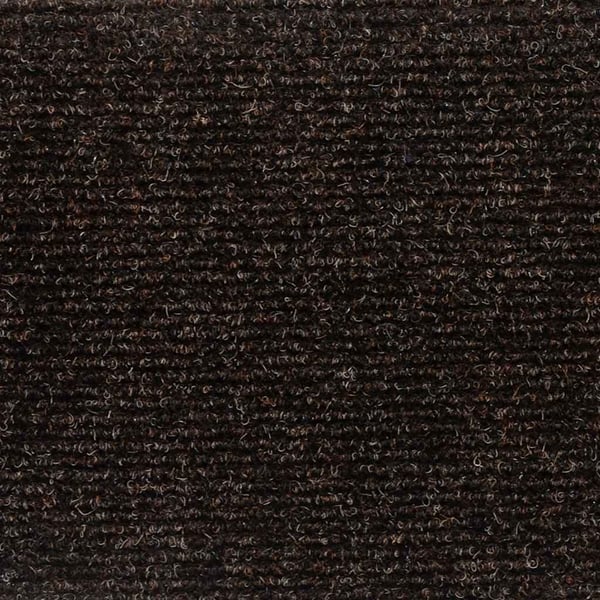 vidaXL trappemåtter selvklæbende 20 stk. 56x17x3 cm brune halvrunde