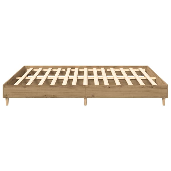 vidaXL Sengeramme uten madrass artisan eik 180x200 cm konstruert tre