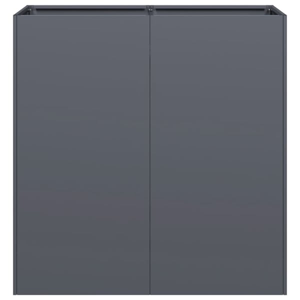 vidaXL Plantekasse antrasitt 80x40x80 cm kaldvalset stål