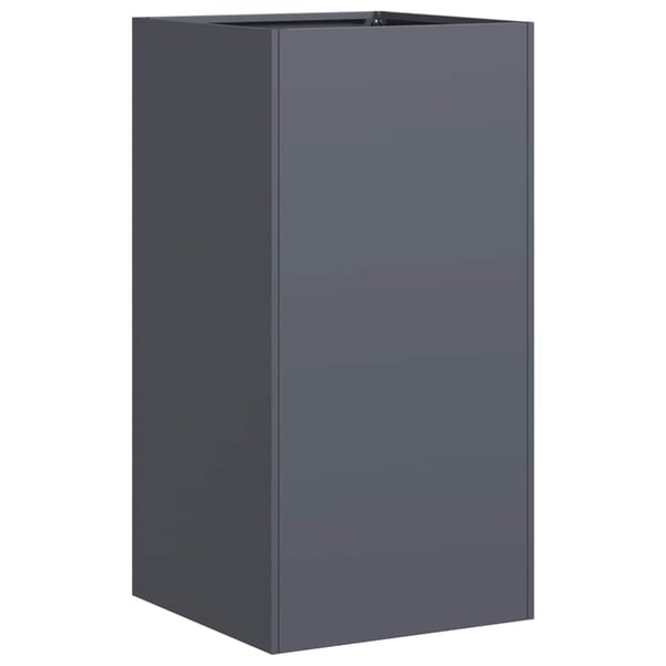 vidaXL Plantekasse antrasitt 40x40x80 cm kaldvalset stål