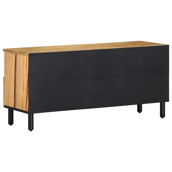 vidaXL TV-benk brun 100x33x46 cm heltre mango