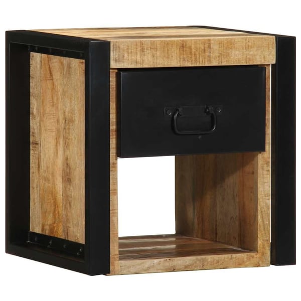 vidaXL sengeskabe 2 stk 40x35x40 cm massivt ru mangotræ