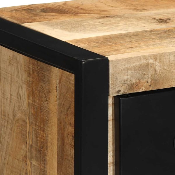 vidaXL sengeskabe 2 stk 40x35x40 cm massivt ru mangotræ