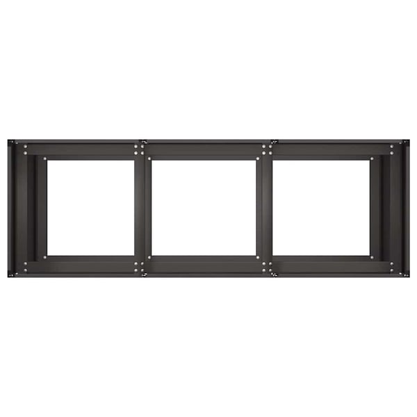 vidaXL plantekasse 120x40x80 cm koldvalset stål sort