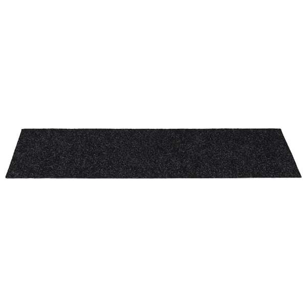 vidaXL trappemåtter selvklæbende 30 stk. 60x25 cm sorte rektangulære