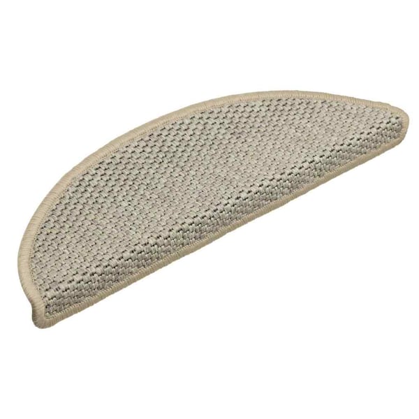 vidaXL Selvklebende trappematter sisal 30 stk 56x17x3 cm lysegrønn