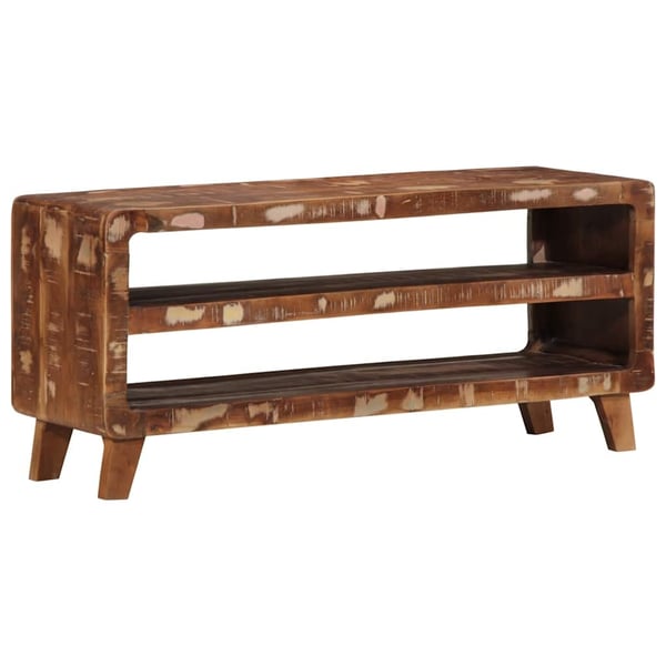 vidaXL TV-benk 105x46x32 cm gjenvunnet heltre