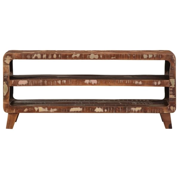 vidaXL TV-benk 105x46x32 cm gjenvunnet heltre