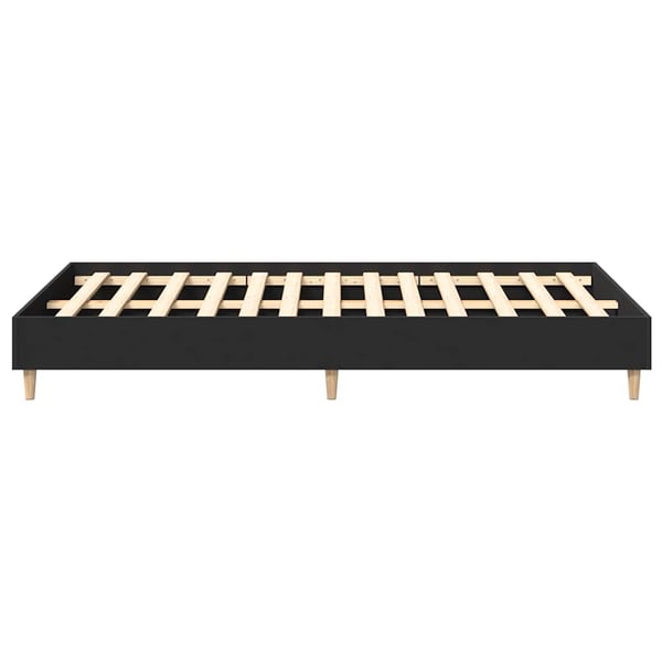 vidaXL sengestel uden madras 120x190 cm konstrueret træ sort