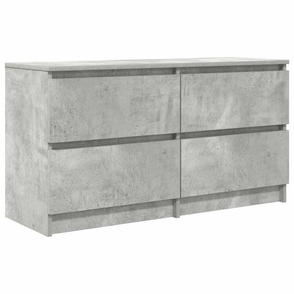 vidaXL TV-benk betonggrå 100x35x54 cm konstruert tre
