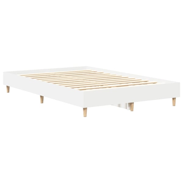 vidaXL Sengeramme uten madrass hvit 120x190 cm konstruert tre